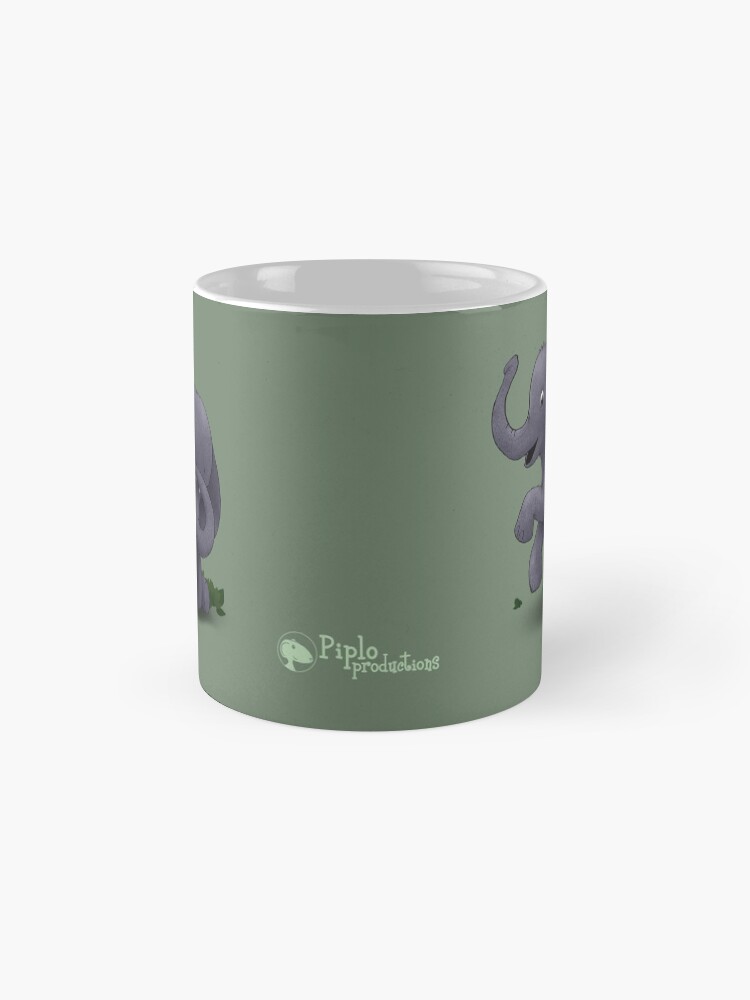 Alternate view of Two Moods of Elephant Mug