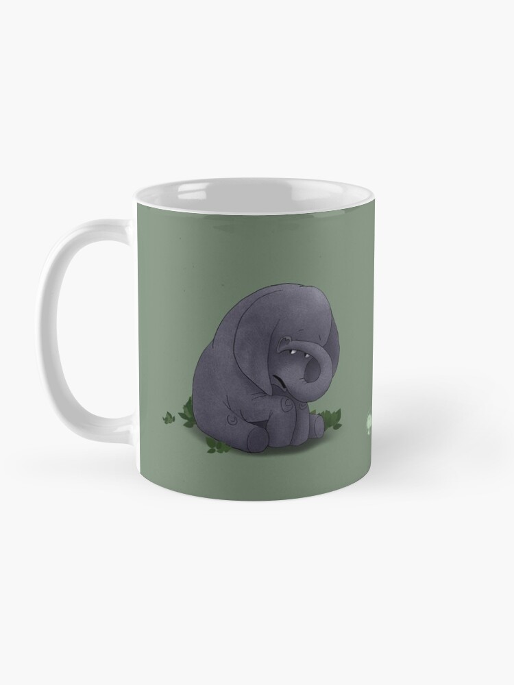 Alternate view of Two Moods of Elephant Mug