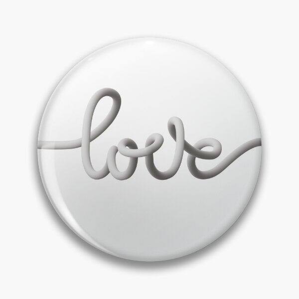 Item preview, 3d monochrome gradient calligraphic text LOVE designed and sold by zuperelectracat.