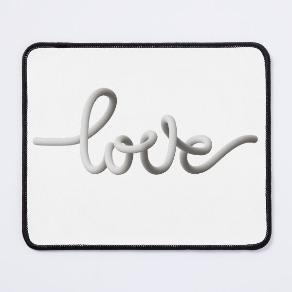 Item preview, 3d monochrome gradient calligraphic text LOVE designed and sold by zuperelectracat.