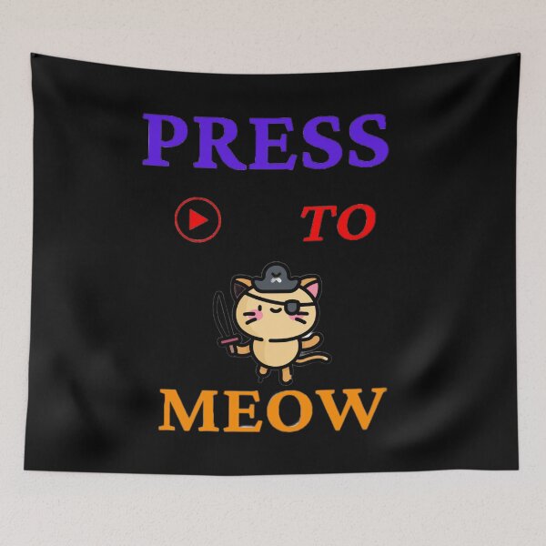 Item preview, Press O To Meow, funny cat, cool pets designed and sold by Trucker10.