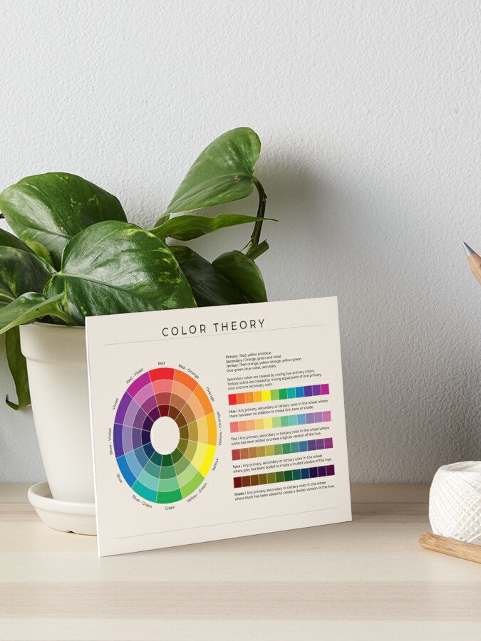 Color Theory Poster Art Board Print for Sale by DesignPapery