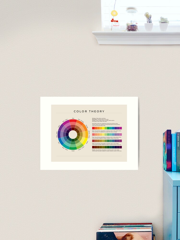 Color Theory on White American English Digital Printable