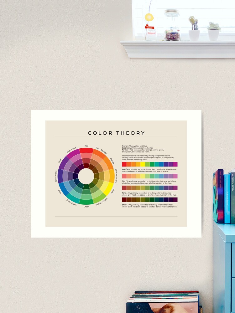 Color Theory, American English on Sand Art Print for Sale by ThePrintNook