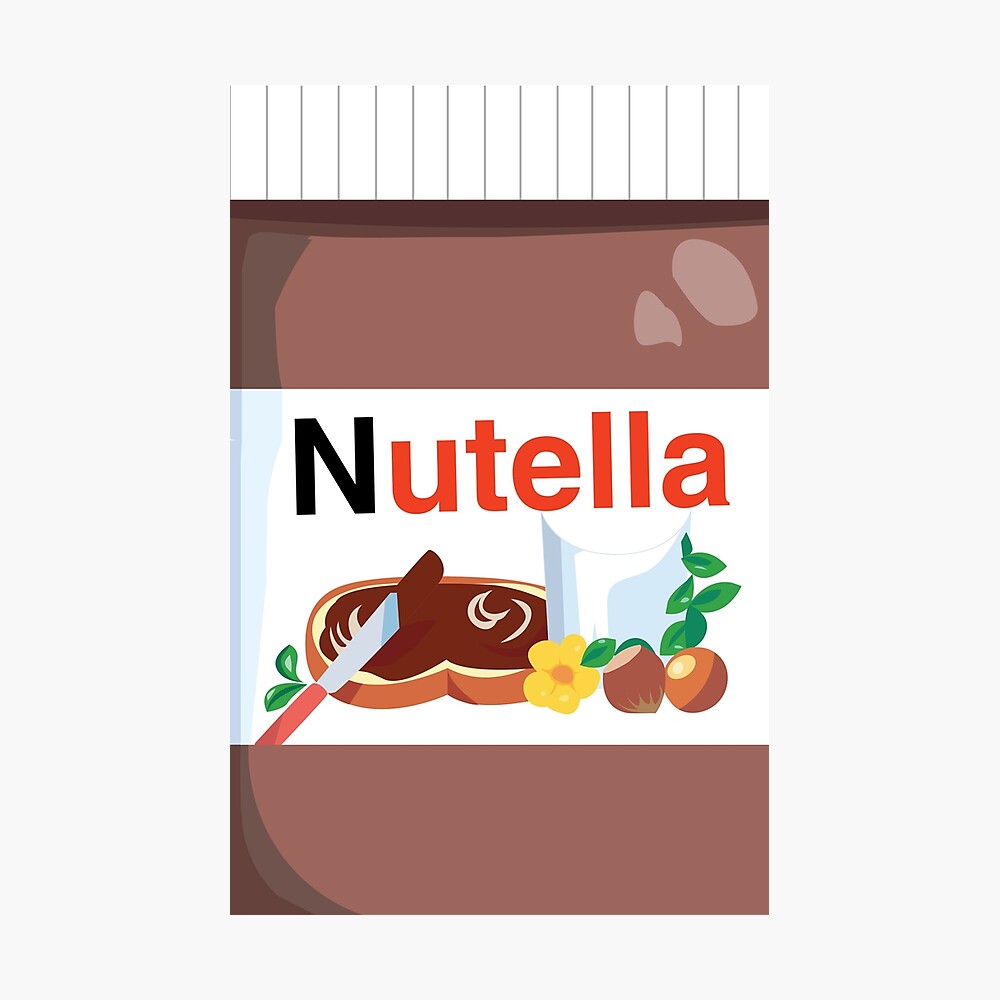 Nutella Poster By Ottersmile Redbubble