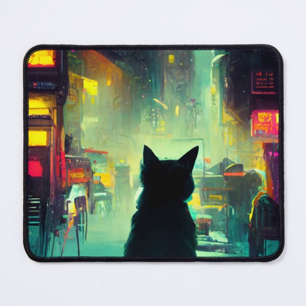 Item preview, Cyberpunk City Cat designed and sold by CastilloStyle.