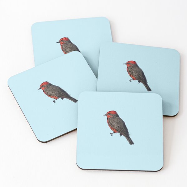 Item preview,  A Vermilion Flycatcher Black Alternate Design  designed and sold by designsasstultd.