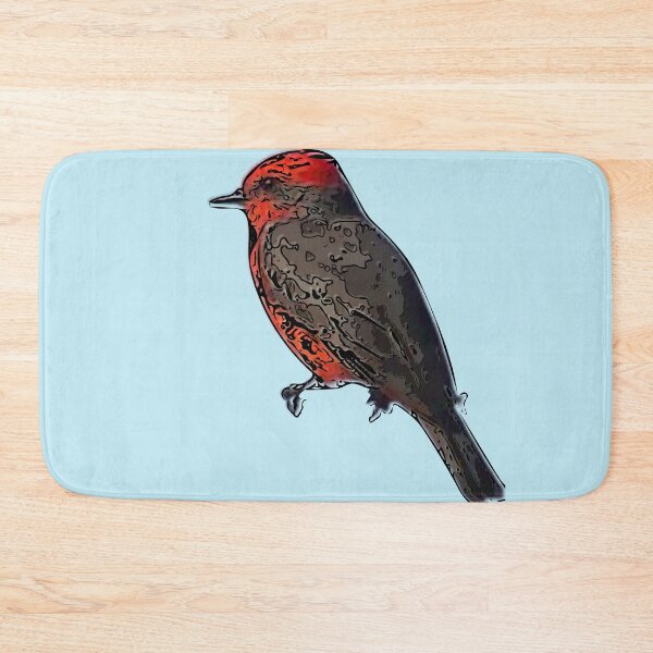 Item preview,  A Vermilion Flycatcher Black Alternate Design  designed and sold by designsasstultd.