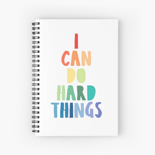 Item preview, I Can Do Hard Things, Printable Wall Art, Inspirational Quote, Rainbow Print, Work Hard Print, Family Theme Print, Back to School Print designed and sold by nocebee.