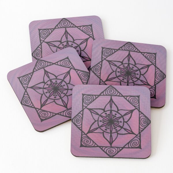 Item preview, LET IT GO MANDALA ~ SACRED GEOMETRY FOR THE SOUL~ PINK, MAUVE, BLUE designed and sold by Ann Chatfield.