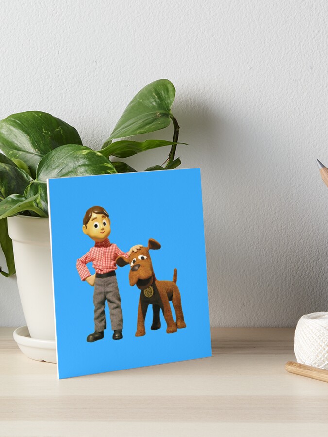 Davey And Goliath: A Boy And His Talking Dog Art Board Print for Sale by  ExRetailZombie