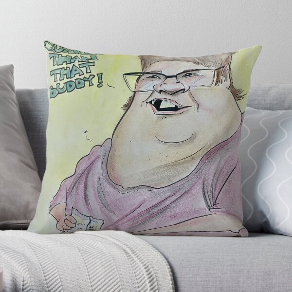 Man face Throw Pillow by MarkTheUser