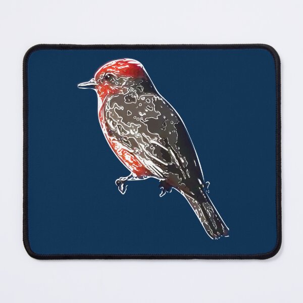 Item preview, A Vermilion Flycatcher White Alternate Design designed and sold by designsasstultd.