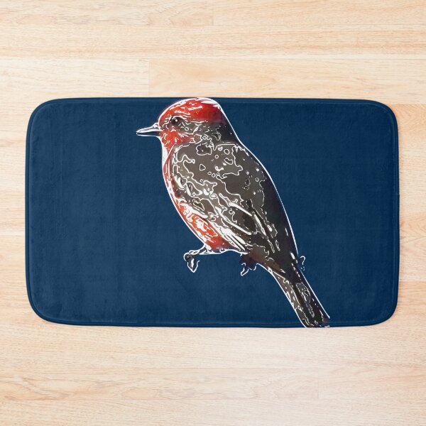 Item preview, A Vermilion Flycatcher White Alternate Design  designed and sold by designsasstultd.