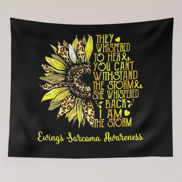 Item preview, I Am The Storm Sunflower Leopard Ewings Sarcoma Awareness designed and sold by rechardtee.