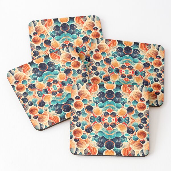 Item preview, Seamless pattern of stars and planets designed and sold by Riverside-Moon.