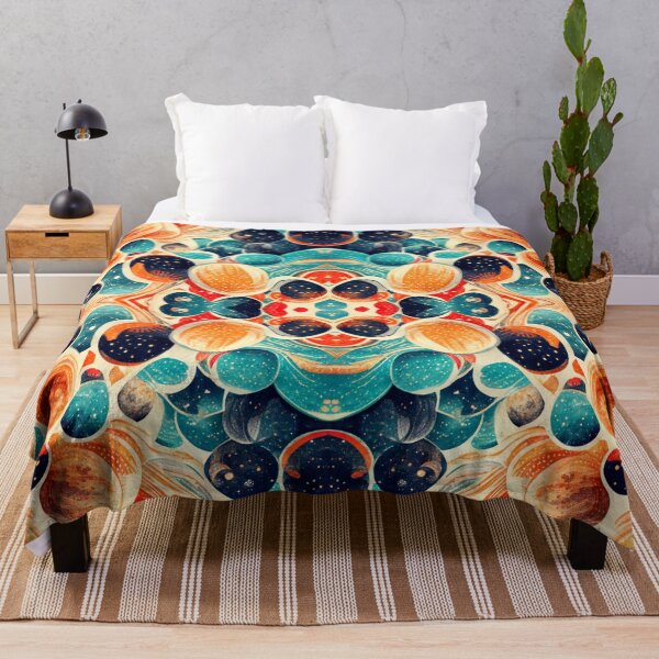 Item preview, Seamless pattern of stars and planets designed and sold by Riverside-Moon.
