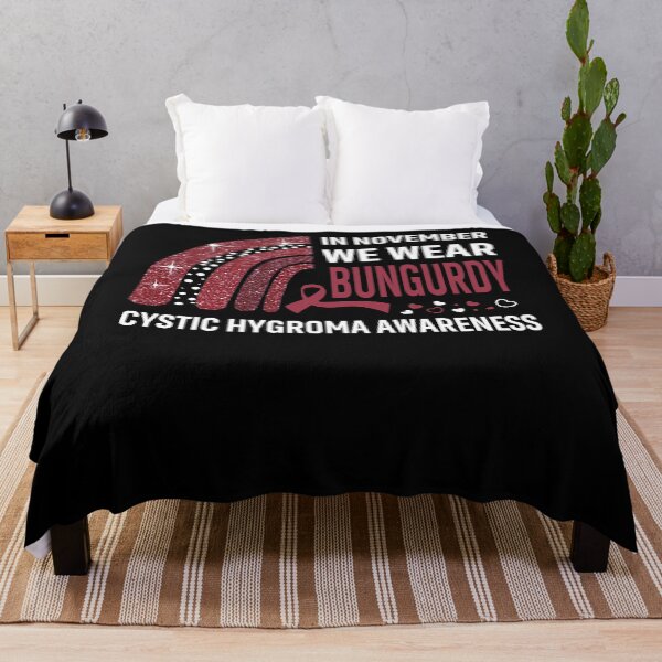 Item preview, In November We Wear Burgundy Cystic Hygroma Awareness designed and sold by Gillosina.