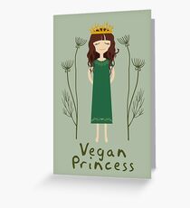 Vegan Princess Greeting Card