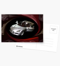 ¸.•*´♥`*•. PROTO TYPE CAR ALFA ROMEO CAR @ DETROIT CAR SHOW PILLOW,TOTE BAG,PICTURE ECT ¸.•*´♥`*•. Postcards