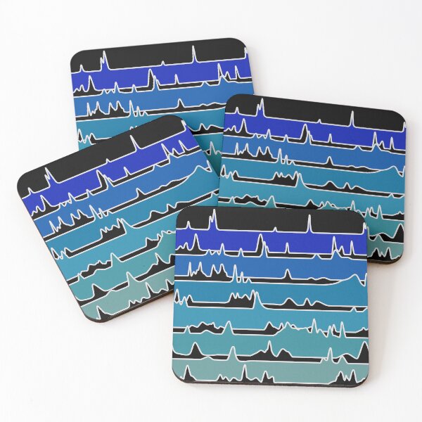 Item preview, Chromatography Waterfall - Black Background designed and sold by Artsy-Chemist.