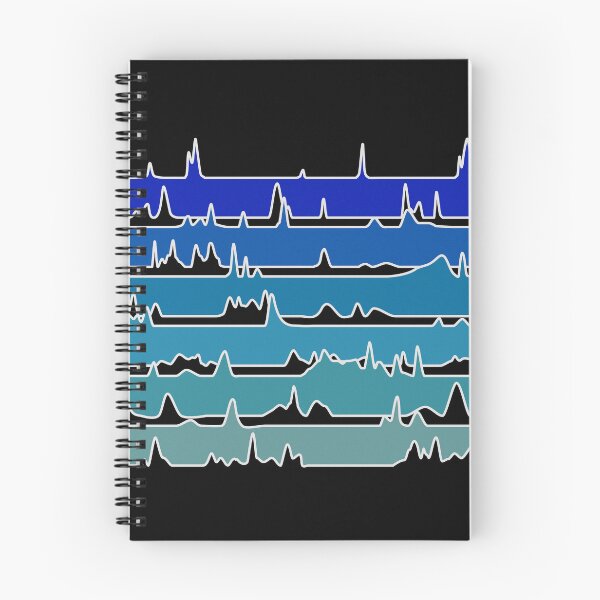 Item preview, Chromatography Waterfall - Black Background designed and sold by Artsy-Chemist.