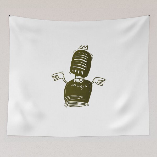 Item preview, Vin scully naive art designed and sold by Momenflo.