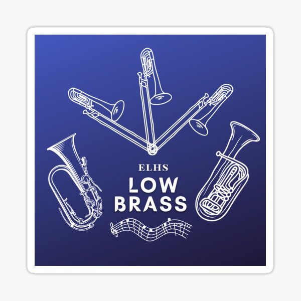 "Low Brass Sticker" Sticker for Sale by Jakesnake04 Redbubble