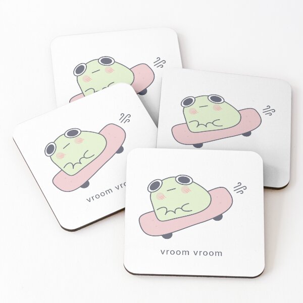 Item preview, cute cartoon frog on skateboard designed and sold by l2b-studio.