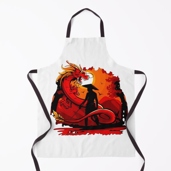 Item preview, Shadow samurai fighting dragon. designed and sold by Art-Vibrations.