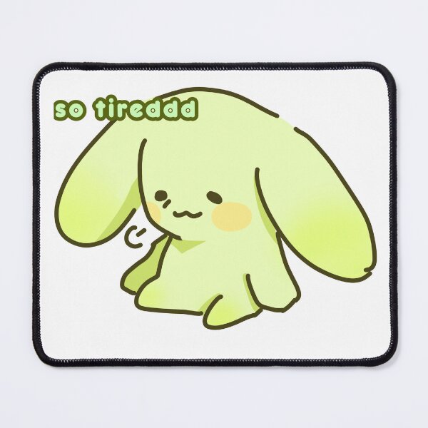 Item preview, Tired Green Bunny designed and sold by starsdomain.