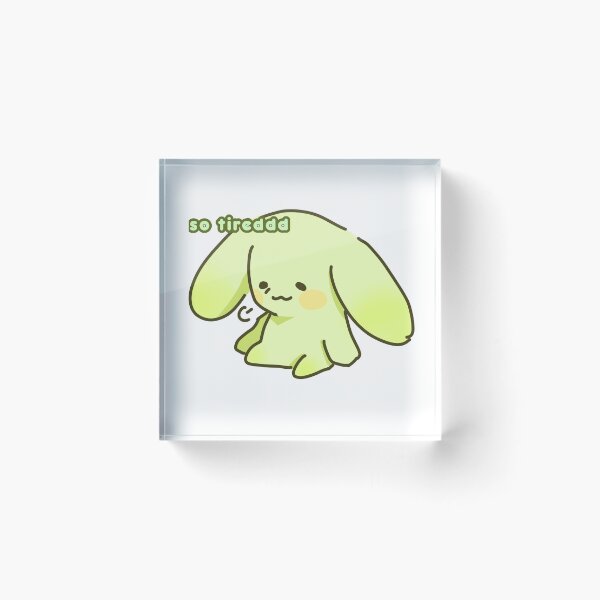 Item preview, Tired Green Bunny designed and sold by starsdomain.