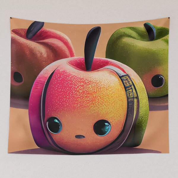 Item preview, Eat Your Apples - Scary and Funny Fruits designed and sold by The Oracle of Surrealism Sublime Consciousness.