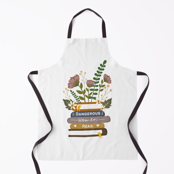Item preview, Dangerous Women Read Graphic Design - Stack of Books and Flowers designed and sold by Medisigne.