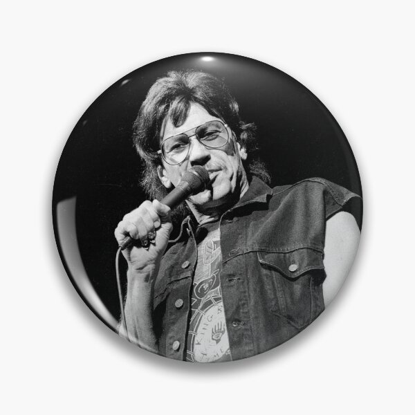 Item preview, John Kay - Steppenwolf - BW Photograph designed and sold by ConcertImages.