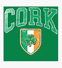 Cork, Ireland with Shamrock Photographic Print