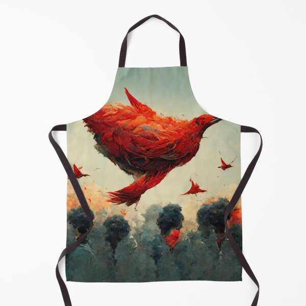 Item preview, A flock of burning red birds designed and sold by Riverside-Moon.
