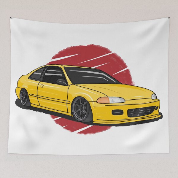 Item preview, Honda Civic EJ1 - Yellow designed and sold by JonasJunqueira.