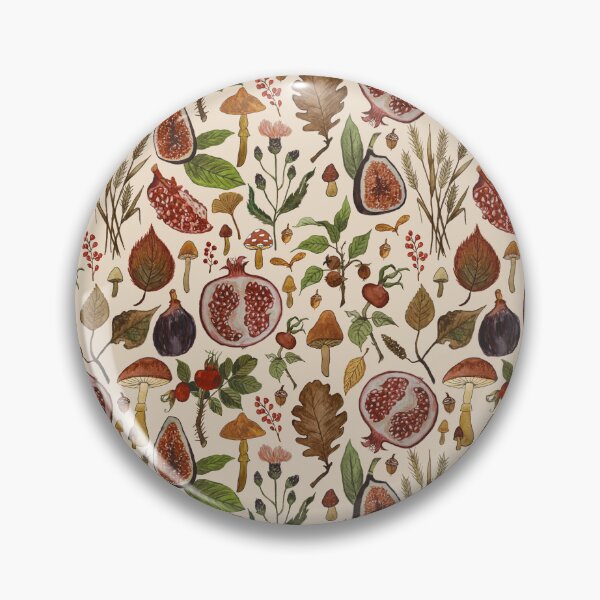 Item preview, Rose Hips, Fruit & Leaves Pattern designed and sold by Lauren Ullrich.