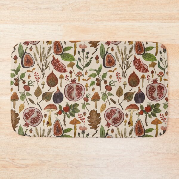 Item preview, Rose Hips, Fruit & Leaves Pattern designed and sold by Lauren Ullrich.