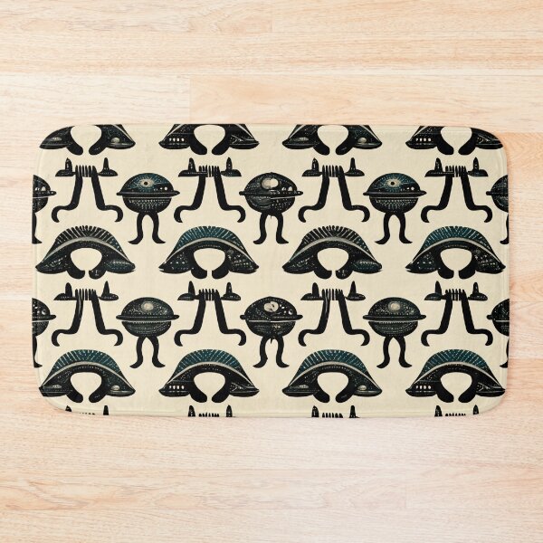 Item preview, Alien hieroglyphs seamless pattern designed and sold by Riverside-Moon.