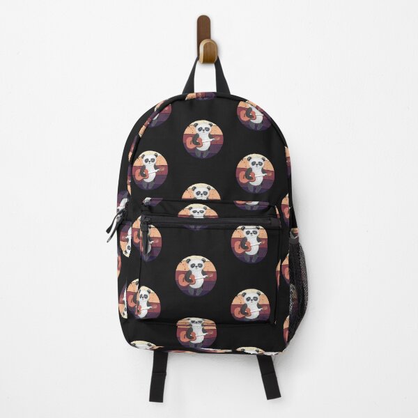 Item preview, Guitar Panda Vintage Sunset designed and sold by HappyLifeCreate.