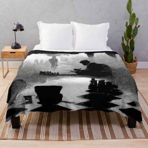 Item preview, A man playing chess in cave on a rainy day designed and sold by Riverside-Moon.