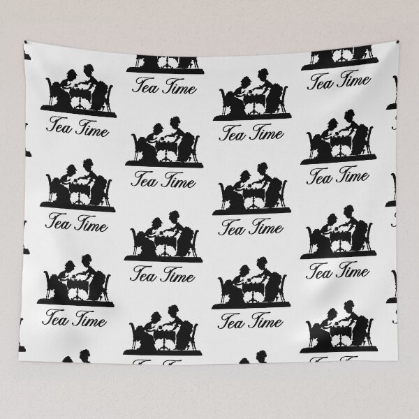 Item preview, Tea Time Victorian Ladies Black designed and sold by karwilberevivalcollection.