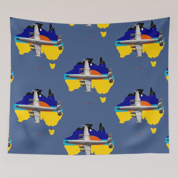 Item preview, Australia Map Design - Lockheed Super Constellation VH-EAG designed and sold by muz2142.