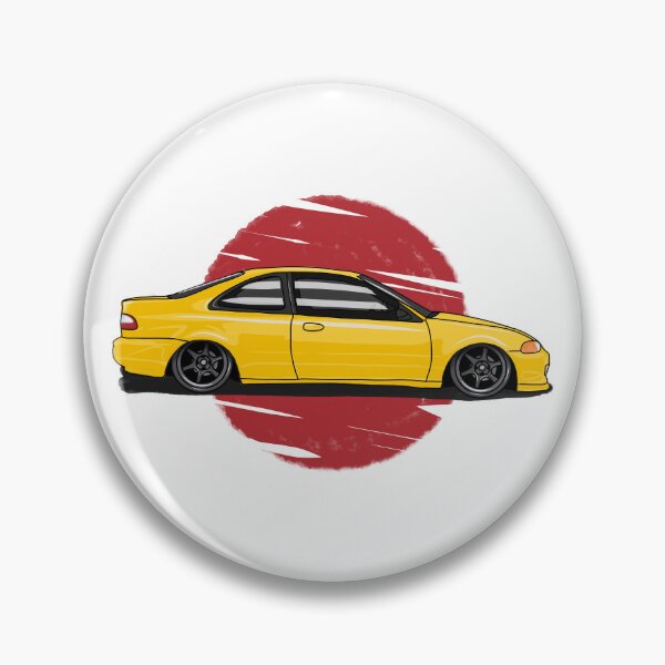 Item preview, Honda Civic EJ1 SIDE - Yellow designed and sold by JonasJunqueira.