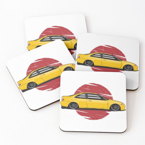 Item preview, Honda Civic EJ1 SIDE - Yellow designed and sold by JonasJunqueira.