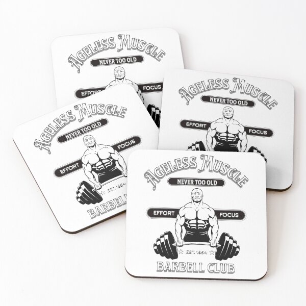 Item preview, Ageless Muscle Barbell Club: Never Too Old designed and sold by agelessfitfreak.