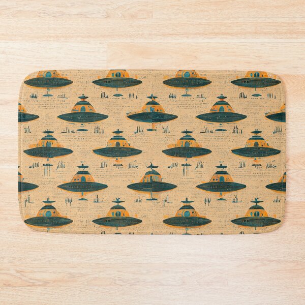 Item preview, Alien hieroglyphs seamless pattern designed and sold by Riverside-Moon.