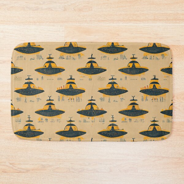 Item preview, Alien hieroglyphs seamless pattern designed and sold by Riverside-Moon.